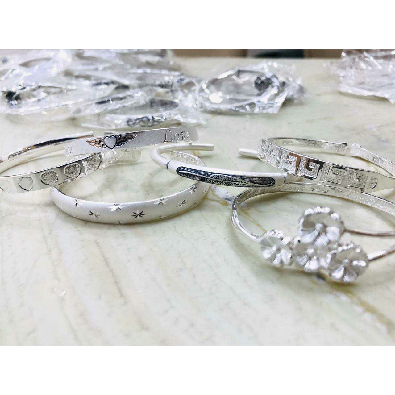 92.5 Sterling Silver Dull Finish Bracelet Ms-3573