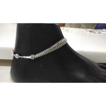 92.5 Sterling Silver Party Wear Payal(Anklet) Ms-3... by 