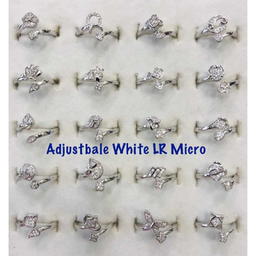 92.5 Sterling Silver Adjustable White Micro by 