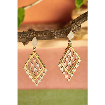 92.5 Sterling Silver Kite Shaip Finish Earring Ms-... by 