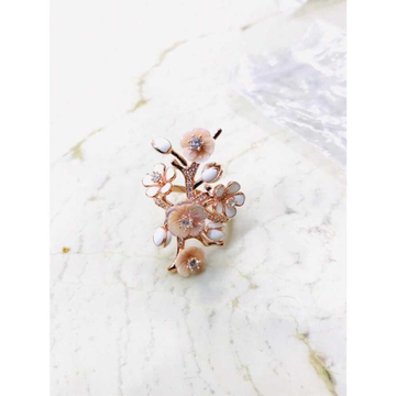 92.5 Sterling Silver Flower Ring by 