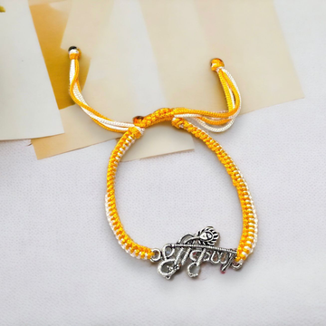 925 Silver Shree Krishna Design Thread Rakhi by 