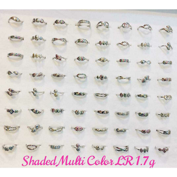 92.5 Sterling Silver Shaded Multi Colour Ladies Ri... by 