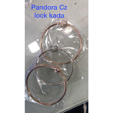 92.5 Sterling Silver Pandora CZ Lock Kada by 