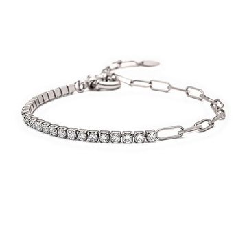 925 Silver Diamond Bracelet by 