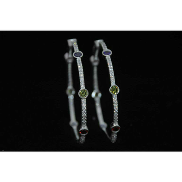 Round Dimond Veccum Semi Micrositting Bangle(Kadli... by 