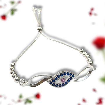 925 Silver Colorful Stone Micro Bracelet by 