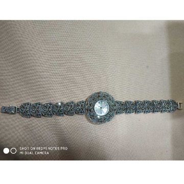 92.5 sterling silver antique oxidised diamond watc... by 