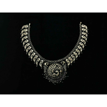 92.5 Sterling Silver Half Oxodize Milan Chain Neck... by 