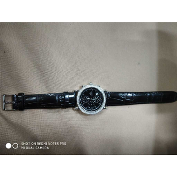 92.5 sterling silver antique dark black belt watch... by 