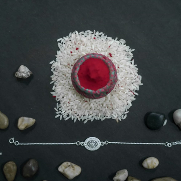 Silver Glam Rakhi by 