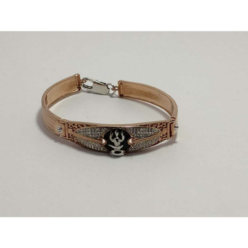 92.5 Sterling Silver Rose Gold Adjustable Kada Ms-... by 