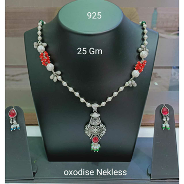 92.5 Sterling Silver Pearl Necklace Set Ms-3618 by 