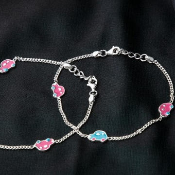 Silver Fancy Anklets for Women by 