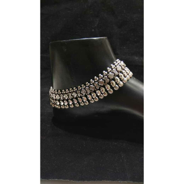 92.5 Sterling Silver 2(Two) Lair Anklet(Payal) Ms-... by 