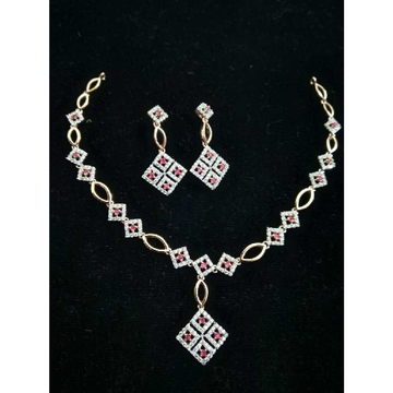 92.5 Sterling Silver Fancy Necklace Set by 