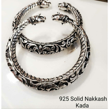 92.5 Sterling Silver Solid Nakshi Kada Ms-3487 by 