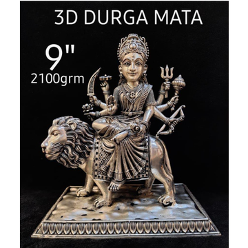 silver durga mata idol by 