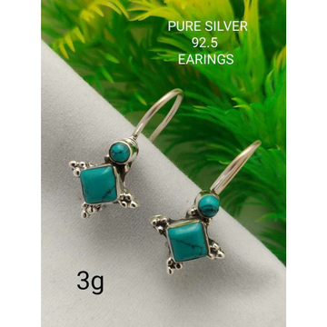 92.5 Sterling Silver Coloring Earring Ms-3308 by 