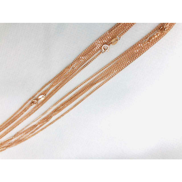 92.5 Sterling Silver New Look Rose Gold Chain Ms-2... by 
