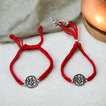 925 Silver Fancy Couple Rakhi by 