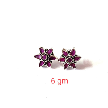 925 Silver Floral Design Pink Bichhiya by 
