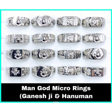 92.5 Sterling Silver Man God Micro ring(Ganeshji &... by 
