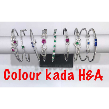 92.5 Sterling Silver Antique Color Kada by 