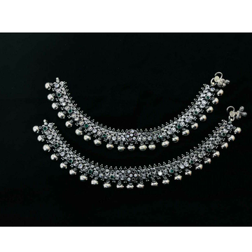 92.5 Sterling Silver Super Anklet(Payal) Ms-3858 by 