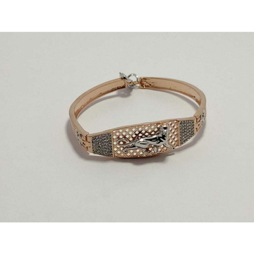 92.5 Sterling Silver Rose Gold Kada Bracelet Ms-38... by 