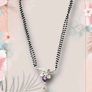 925 Silver Trending Double Line Mangalsutra by 