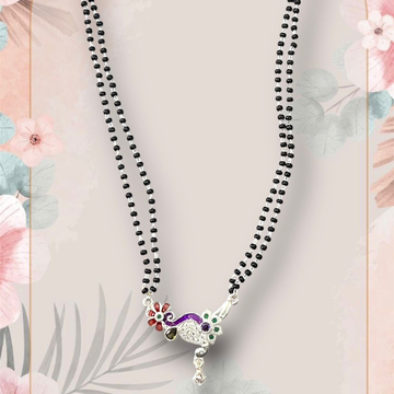 925 Silver Designer Double Line Mangalsura by 