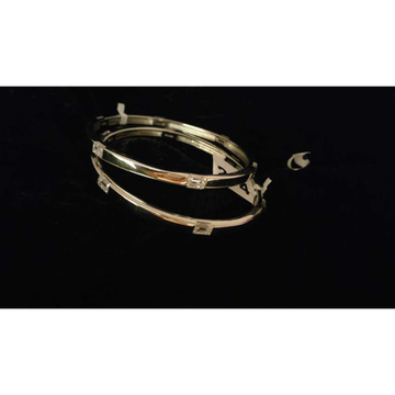 92.5 Sterling Silver Rose Gold Bangle(Kadli,Kangan... by 