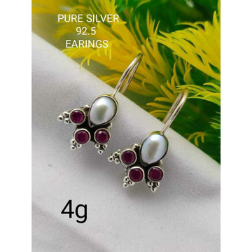 92.5 Sterling Silver Ghughru Pearl Butti Ms-3314 by 