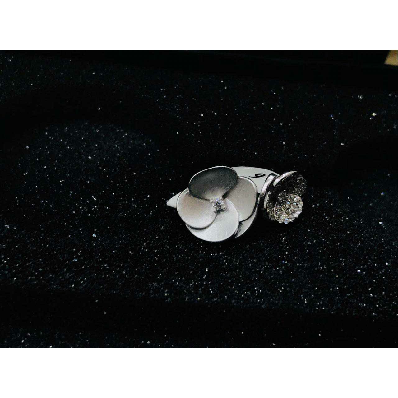 92.5 Sterling Silver Dull Finish Micro & Plain Ring Ms-3802