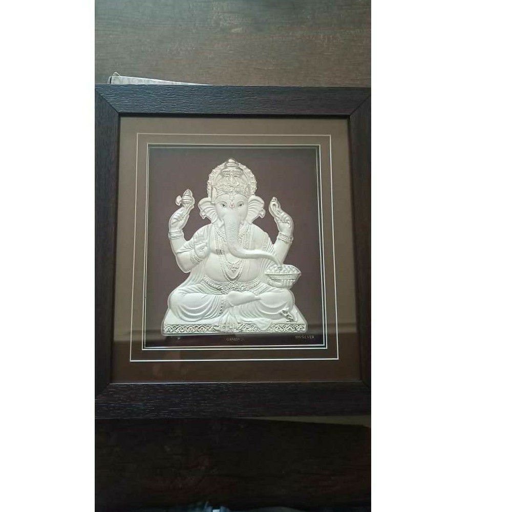 Fancy Plain Nakshi Cholel Frame Ganpatiji Murti(Bhagvan,God,Idols) Ms-1337