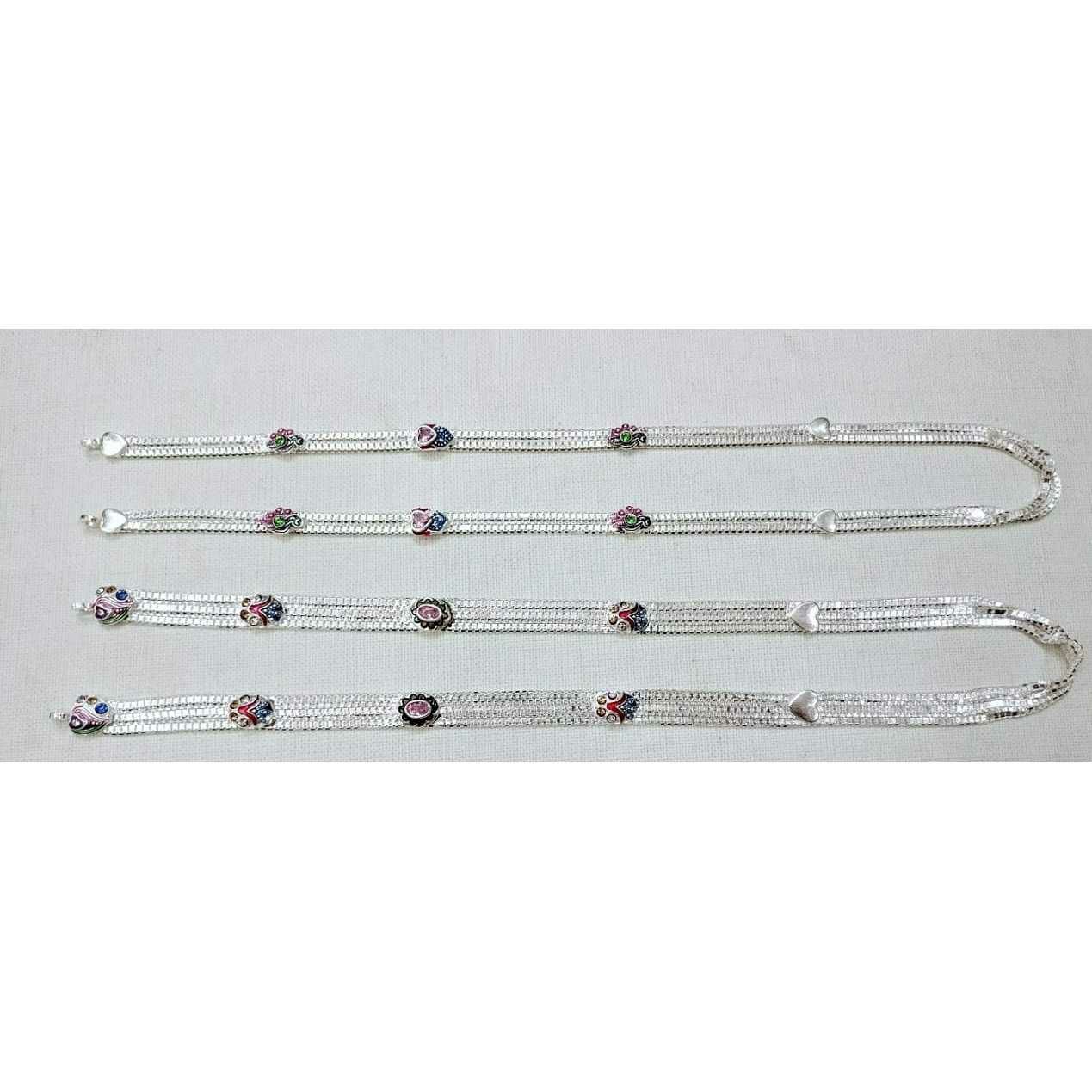 Sadak Chin Dabal Nox Mina Dimond Machine Cut 2(Two,) Line 3(Three,Tin) White Manhalsutra Ms-1314