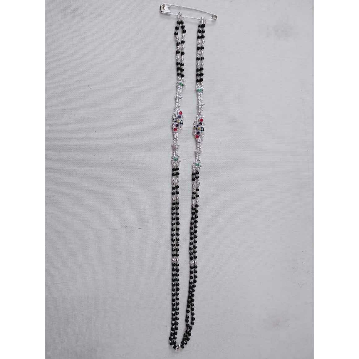 2(Two) Line Bol Casting Single Box Chain Black(Kala) Pearl(Moti) Mangalsutra Ms-2523