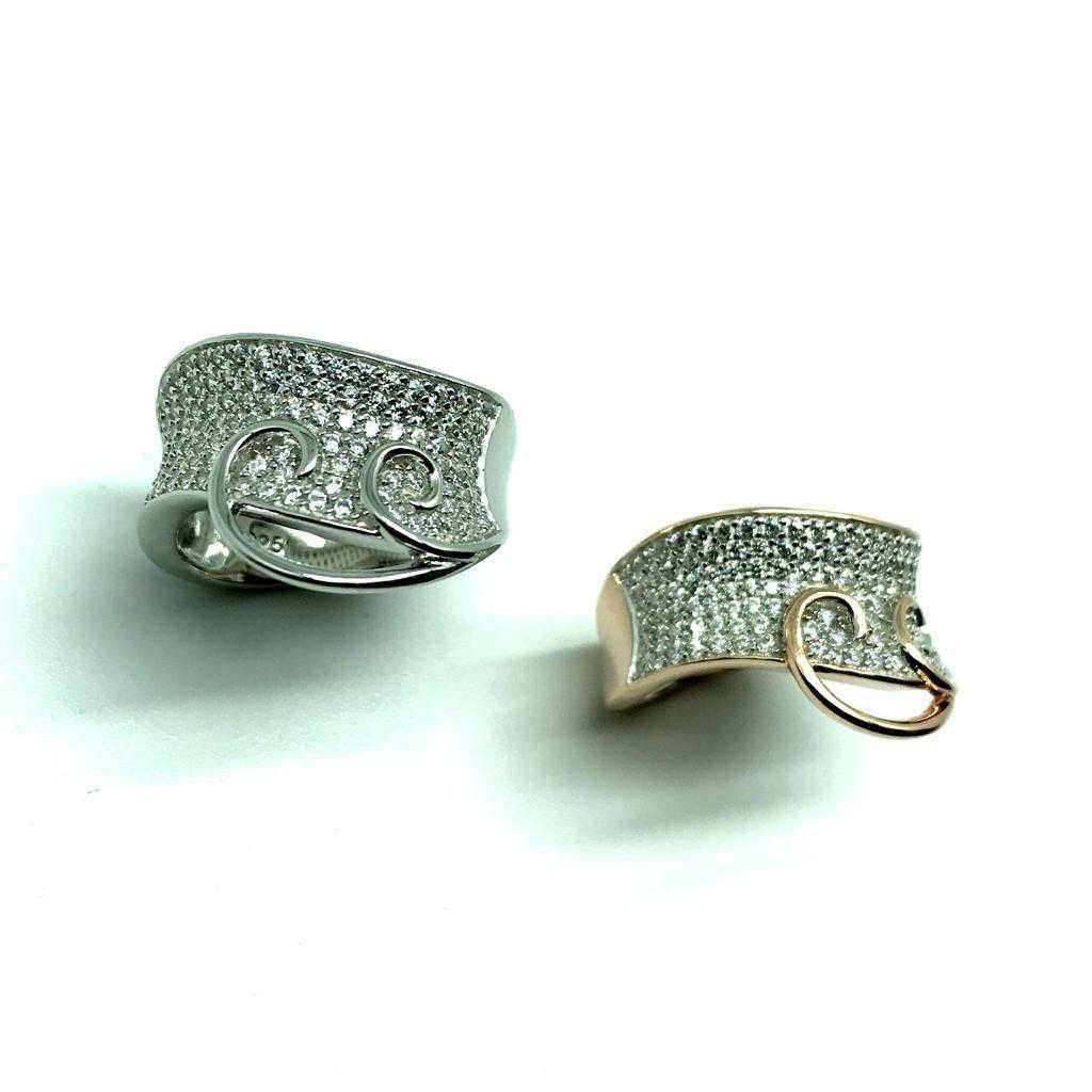 92.5 Sterling Silver Hendle Style Dezine Ring Ms-4063