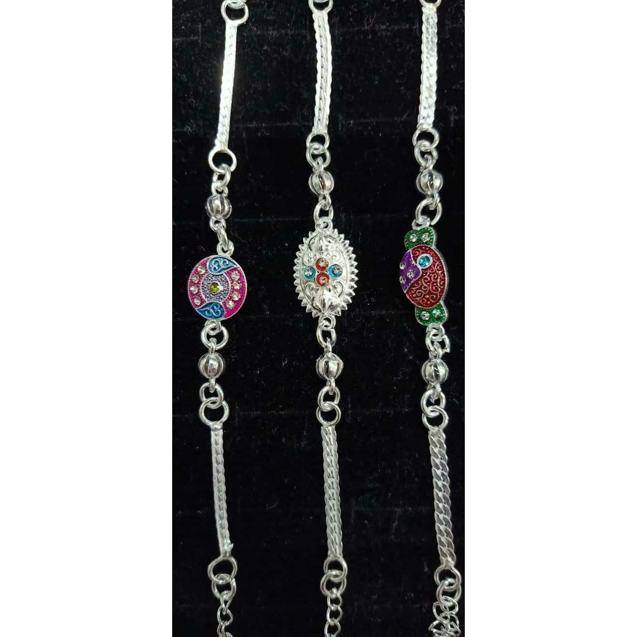 Colorful Casting Pis Chain Raksabandhan Rakhi(Rakhdi) Ms-1478