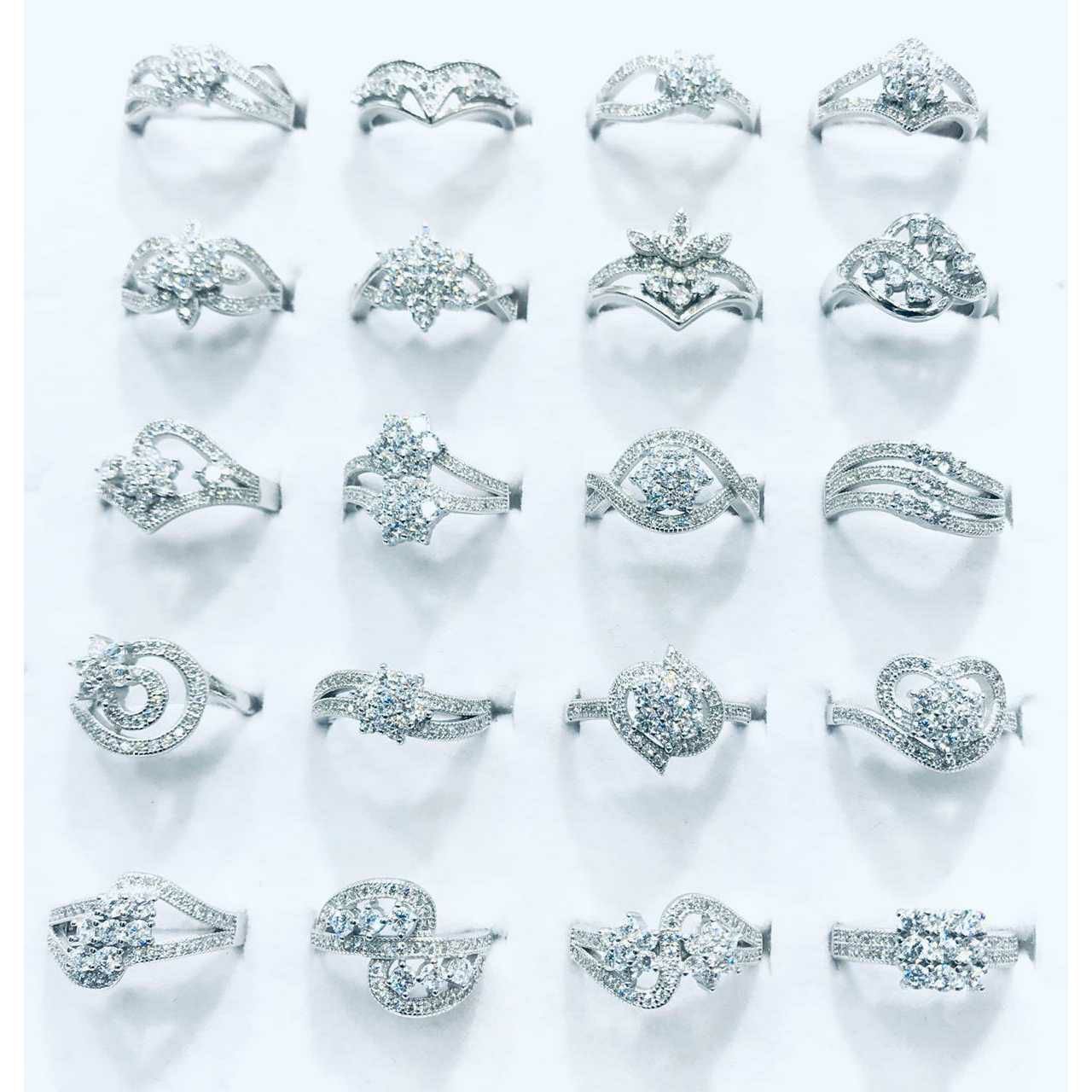 92.5 Sterling Silver Micro Designing Ring Ms-3542