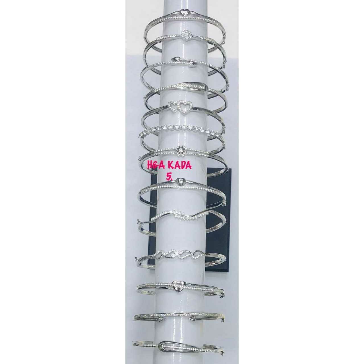 92.5 Sterling Silver H&A Super Nice Kada Bracelet Ms-2989