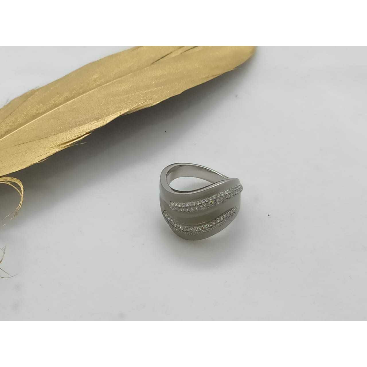 92.5 Sterling Silver Beautiful Ring Ms-3139