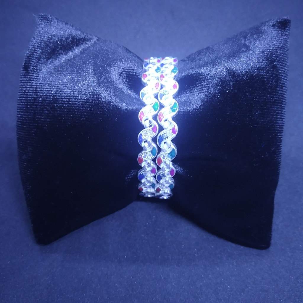 two color Mina with full micro patla(bangle,kadli,kangan) 17