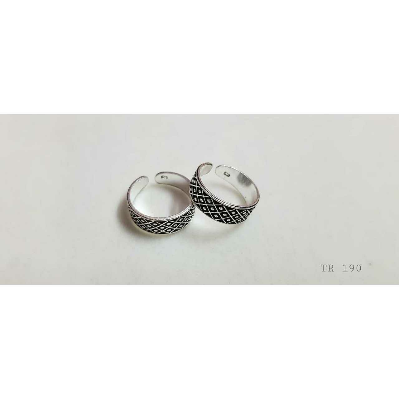 92.5 Sterling Silver Oxodize Toe Ring(Bichiya) Ms-3299