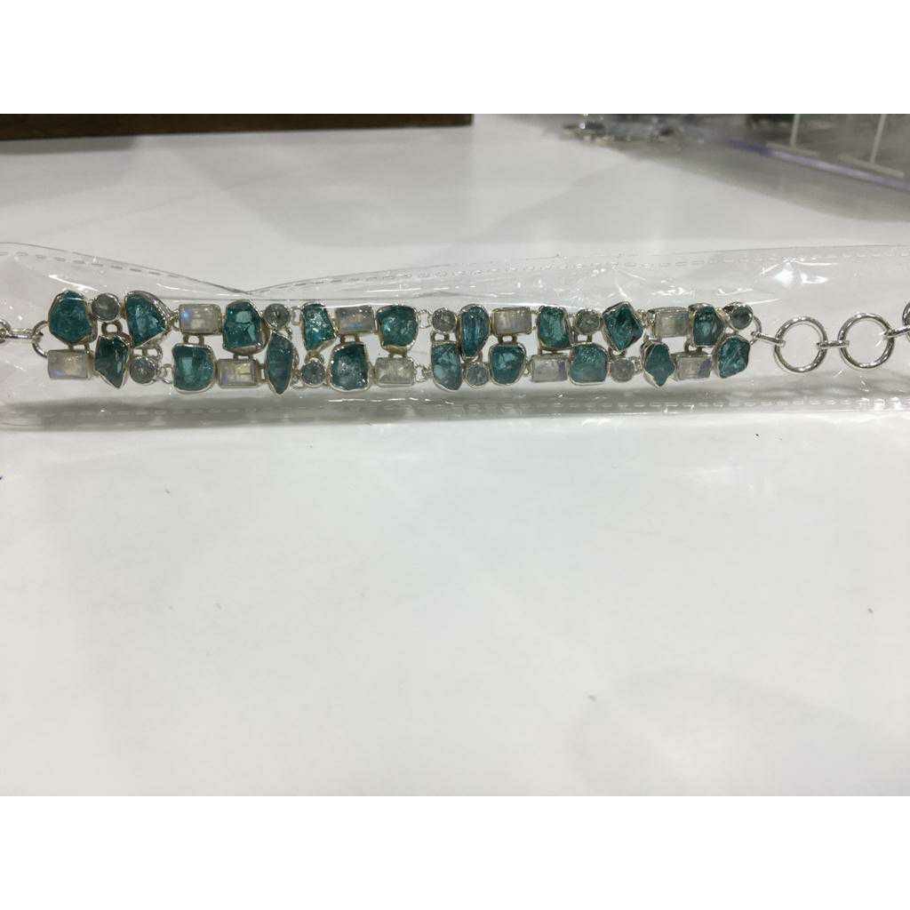 92.5 Sterling Silver Different Size Pis Bracelet Ms-3600