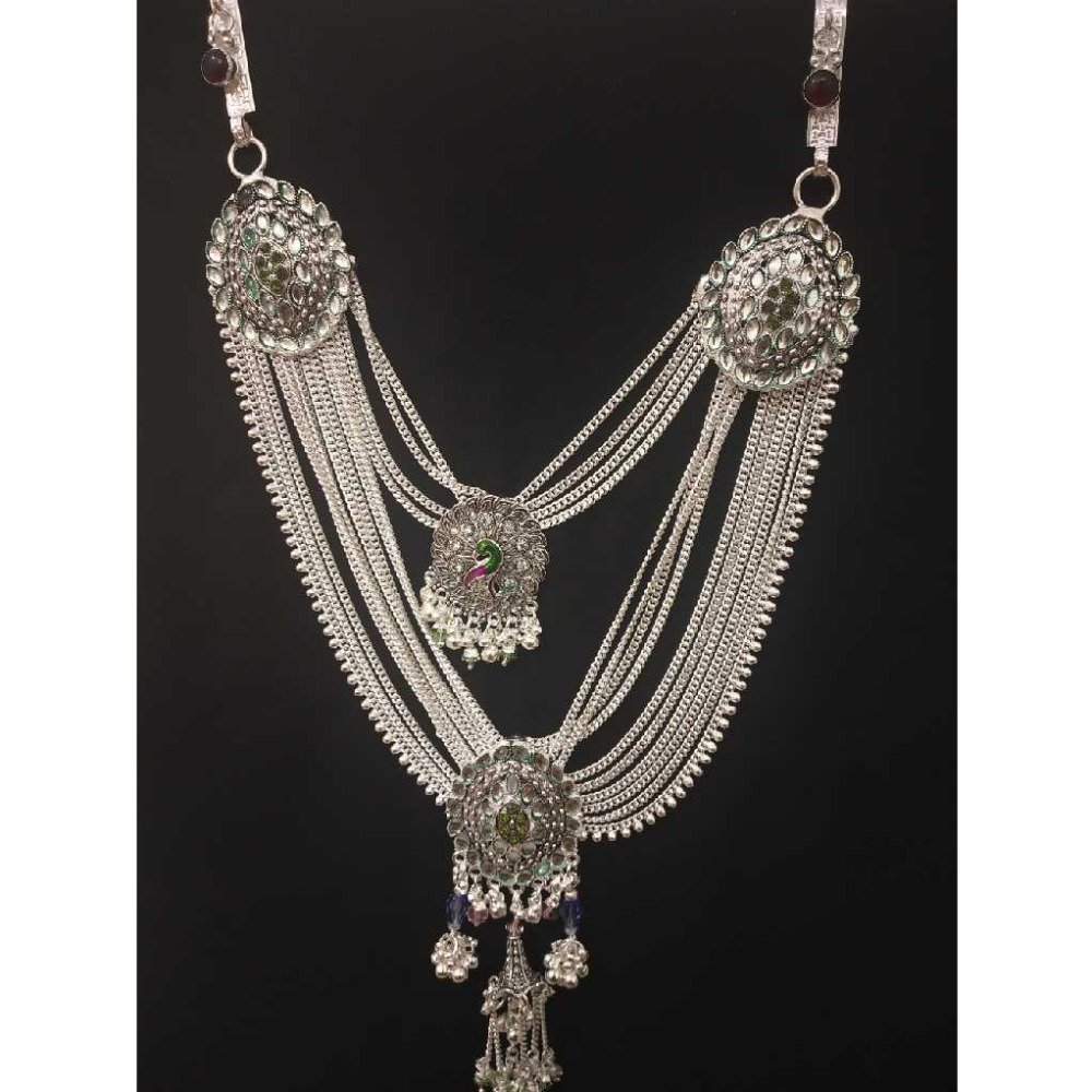 Dabal aakadiya peacock pis dimond juda kandora MS-K009