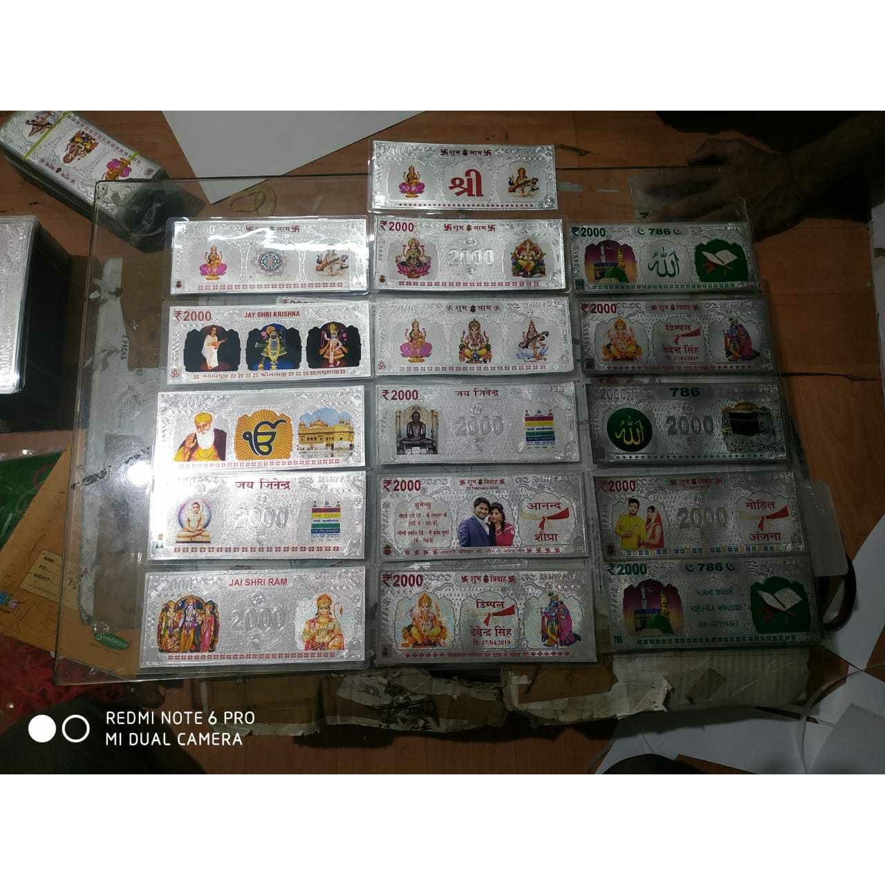 Gift Cards,Marriage Card In Indian Colorful Currency Note Ms-2063