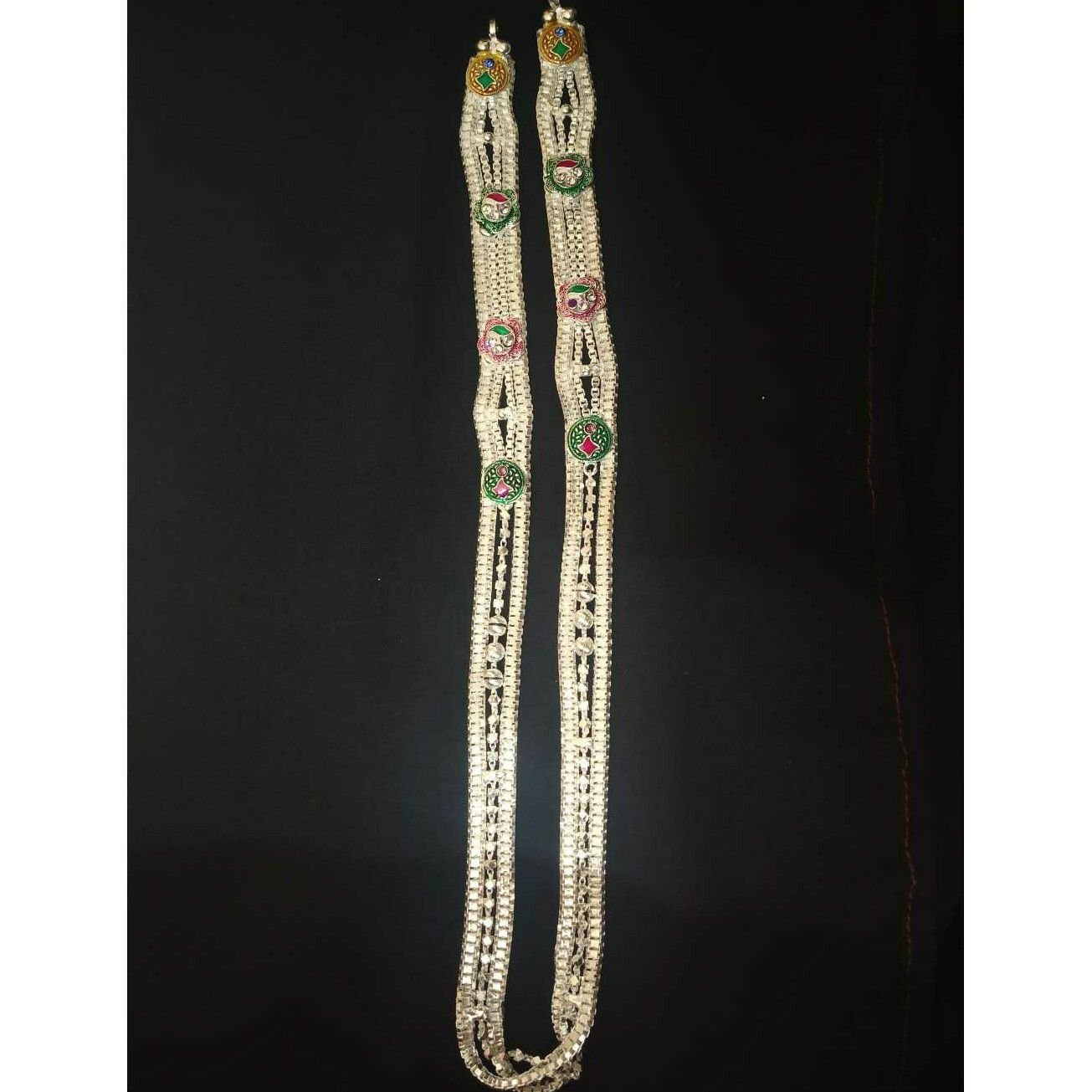 3 Line Super Nice Fancy  With Super Nice Polish White(Safed) Mangalsutra