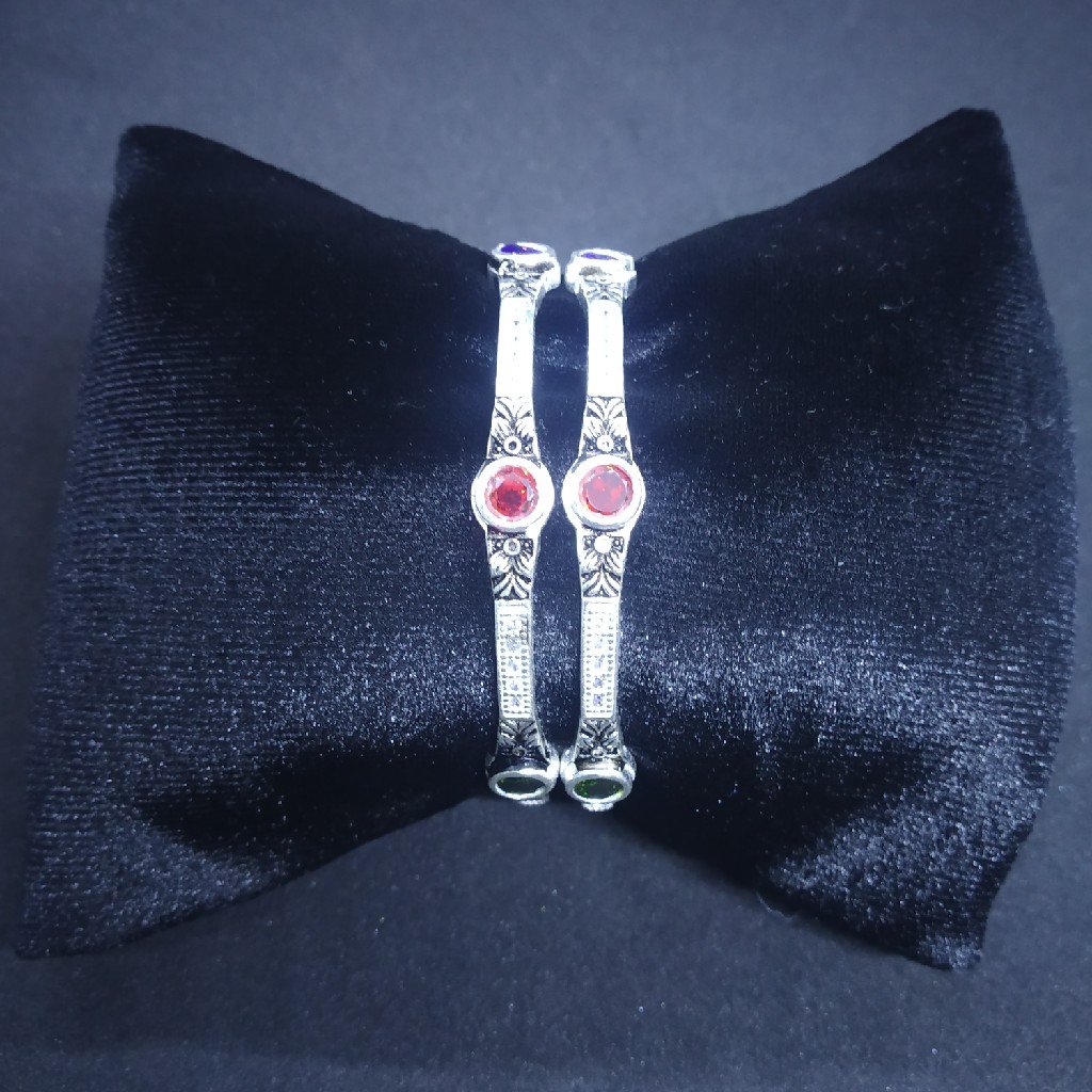 vaccum oksodize round stone kangan,bangle,kadli 86